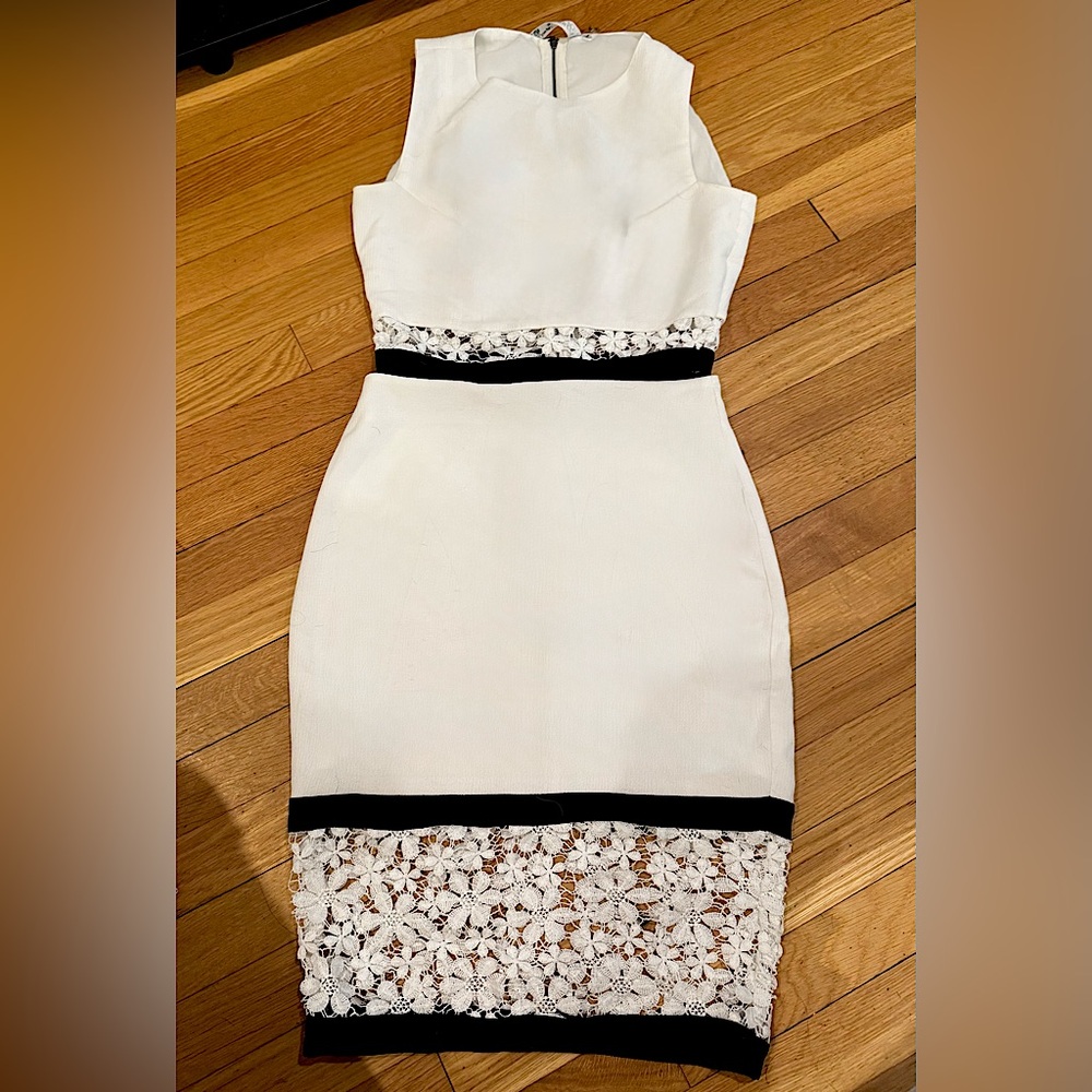 Bobbles and Lace two piece midi dress